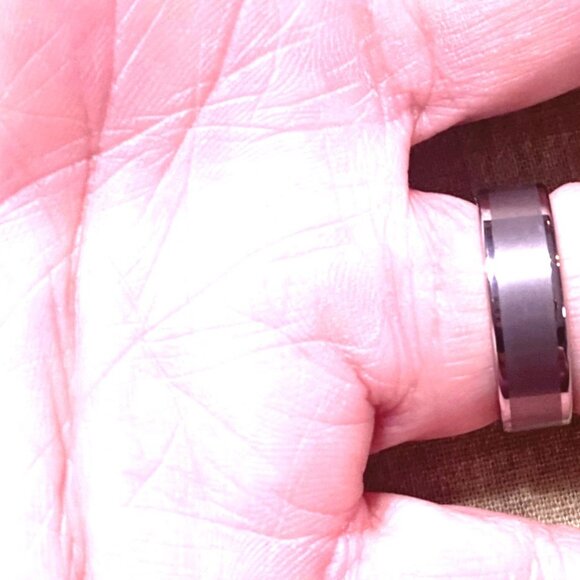 Tungsten Size 6 Mens Gunmetal Gray Wedding Band - Picture 6 of 6
